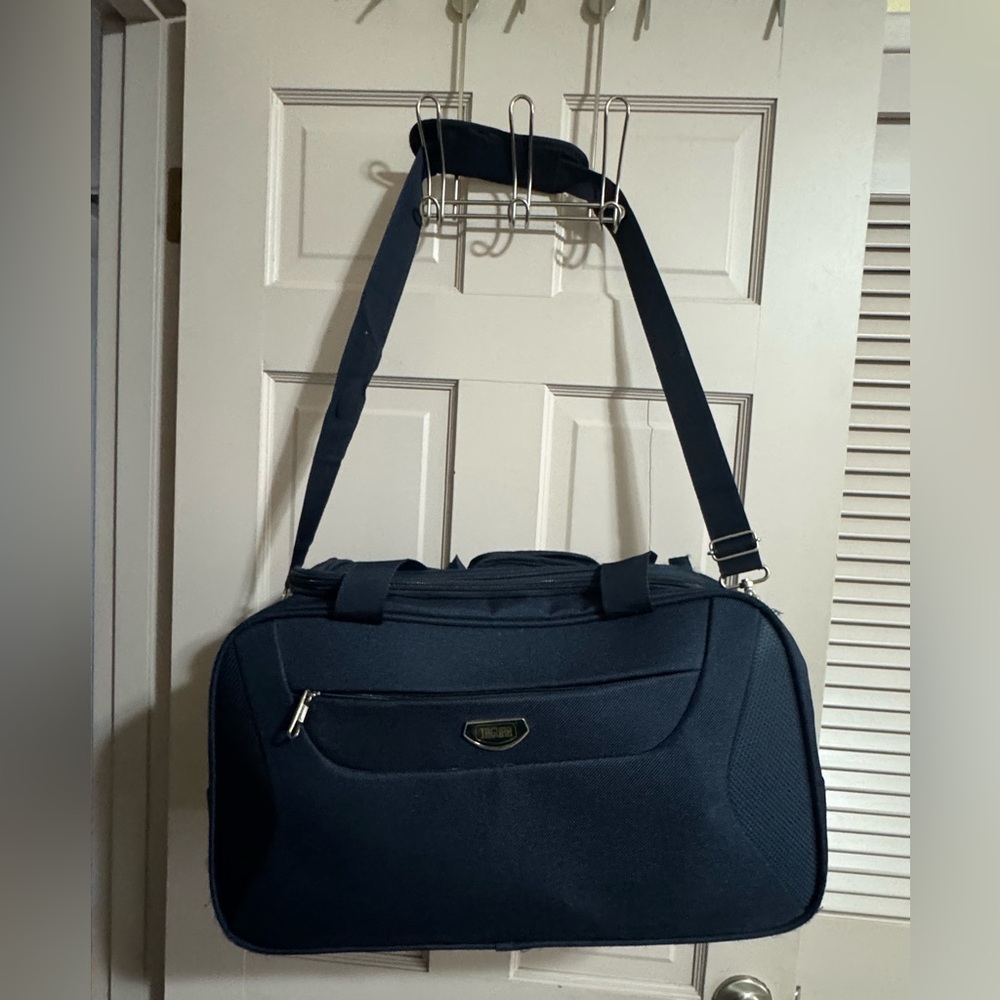 Jaguar Travel Bag Luggage Carry On Navy Blue